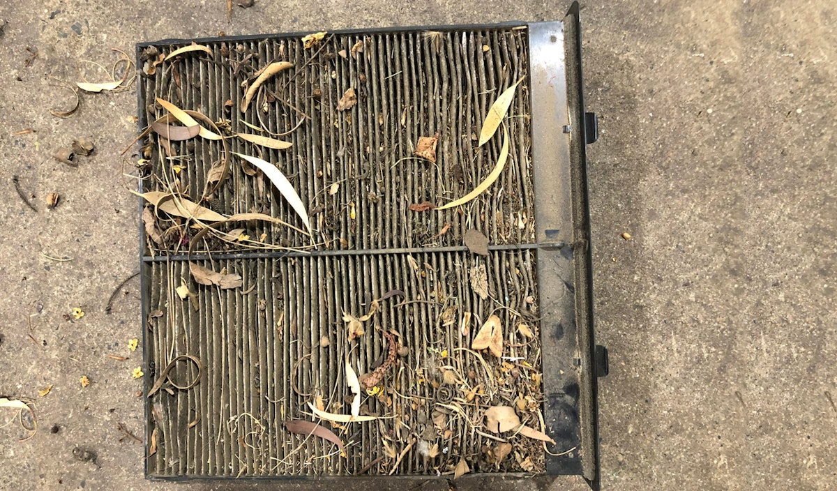 More debris in cabin air filters